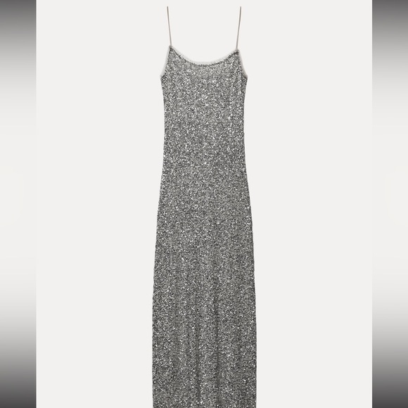 SEQUIN SLIP DRESS ZW COLLECTION 9204/110 - Picture 4 of 6
